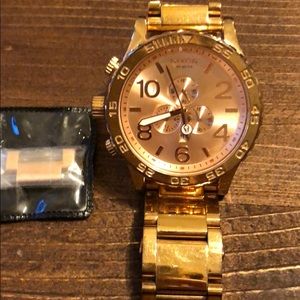 Rose gold 51-30 Nixon watch